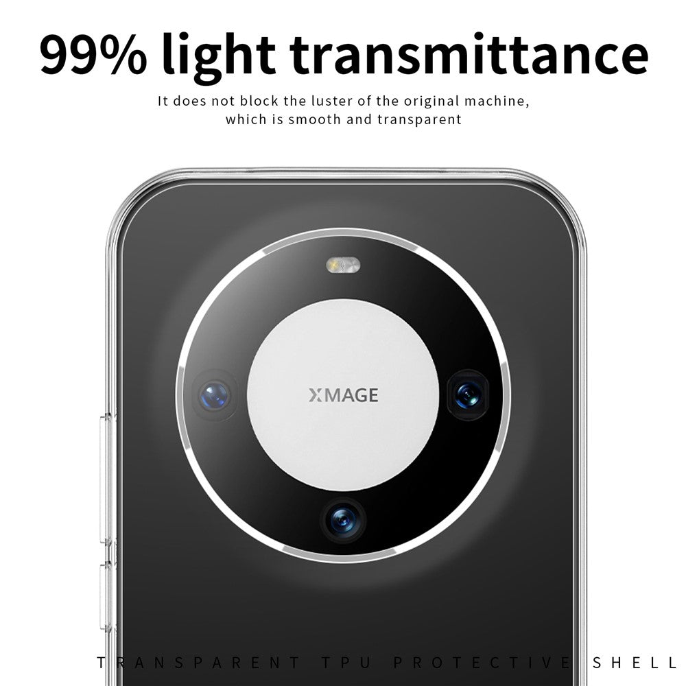 MOFI För Huawei Mate 60 Mobilmobilskal HD Transparent mobilskal Stötsäkert Bakstycke