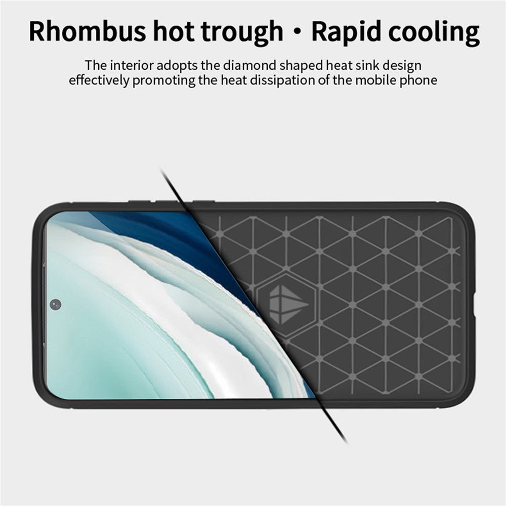 MOFI JK TPU Series-1 for Huawei Mate 60 Carbon Fiber Texture TPU Case Brushed Phone Cover