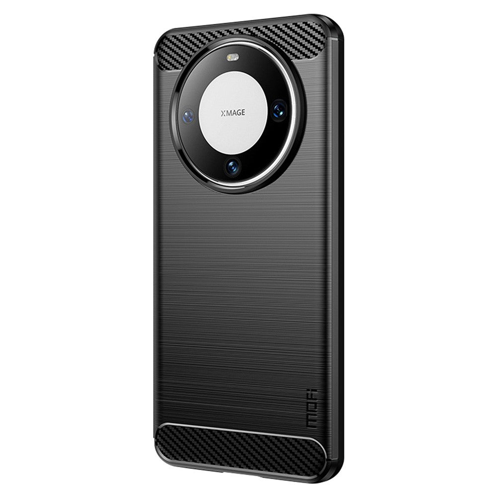 MOFI JK TPU Series-1 for Huawei Mate 60 Pro TPU Case Brushed Carbon Fiber Texture Phone Cover