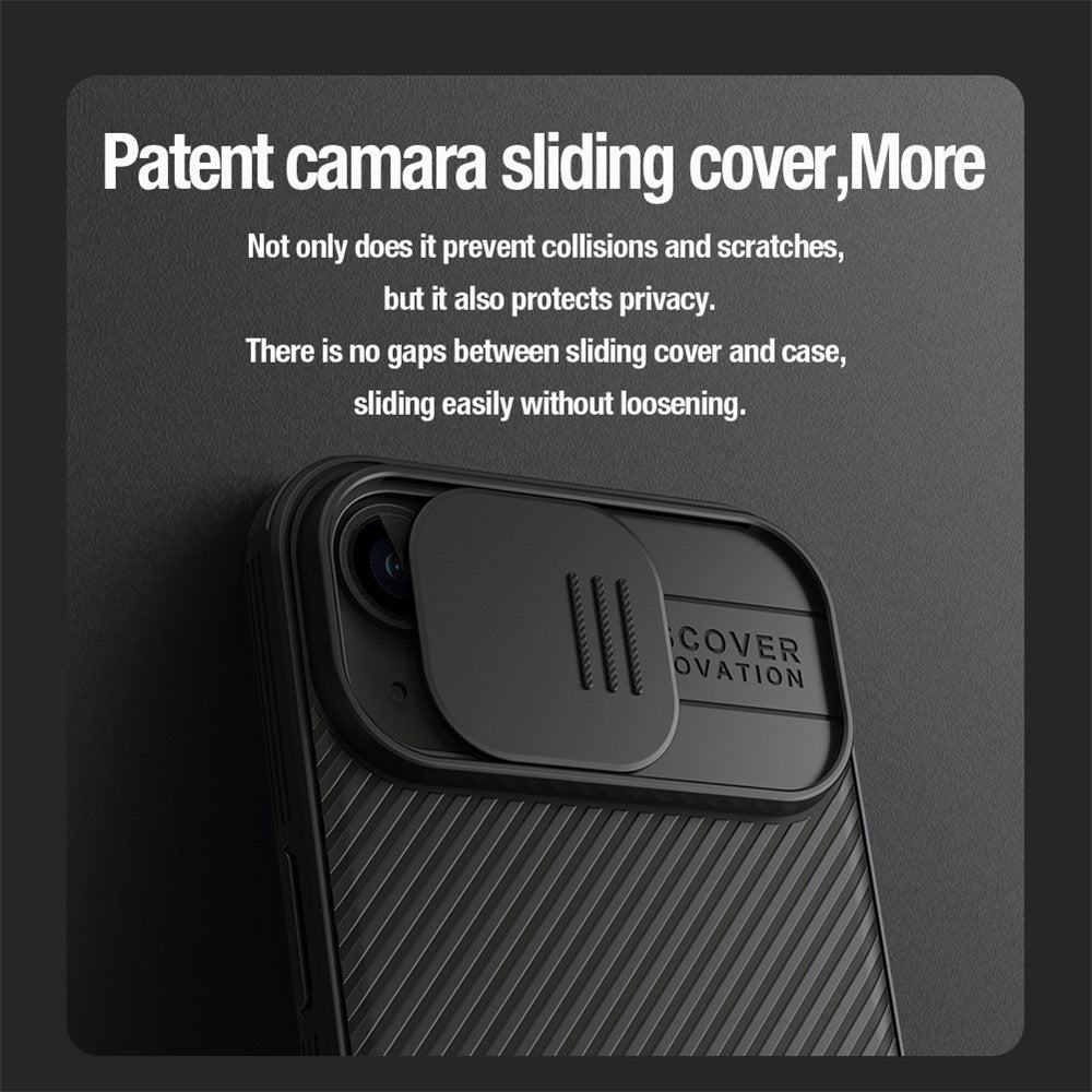 NILLKIN CamShield Pro Case for iPhone 15 Plus Magnetic Phone Cover Camera Lens Protection PC+TPU Case