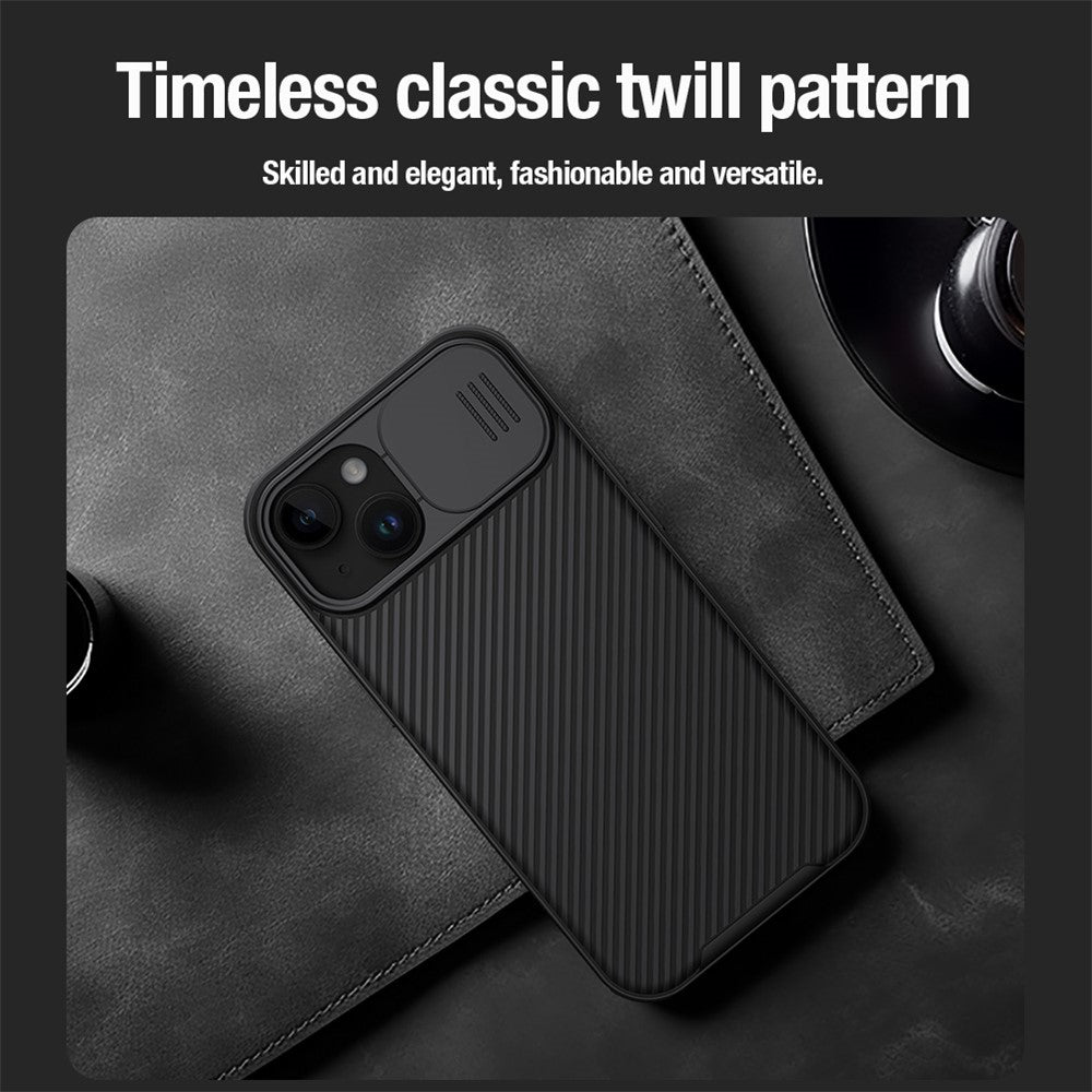 NILLKIN CamShield Pro Case for iPhone 15 Plus Magnetic Phone Cover Camera Lens Protection PC+TPU Case