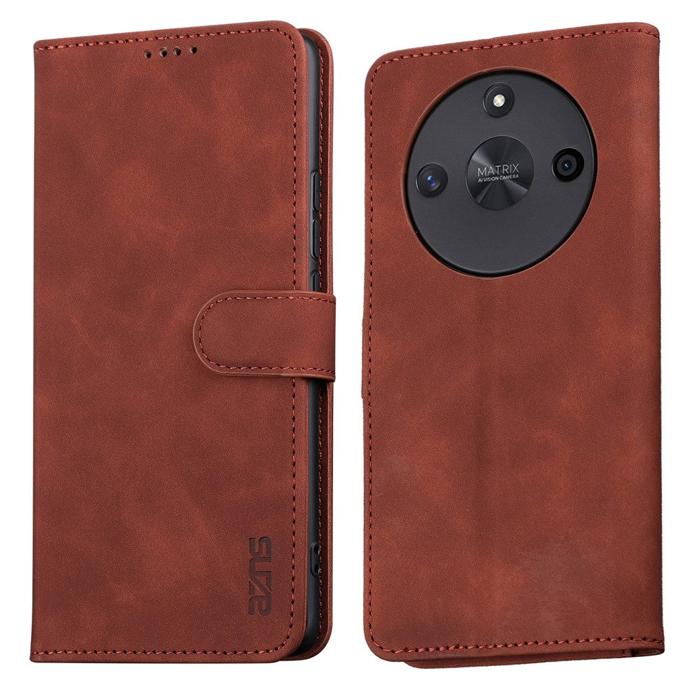 AZNS For Honor X50 Anti-Scratch Phone Shell Stand Wallet PU Leather Dustproof Cell Phone Case Cover