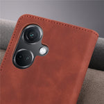 AZNS For OnePlus Nord CE3 5G / Oppo K11 5G PU Leather Cell Phone Case Slim-Fit Shell Stand Wallet Phone Cover