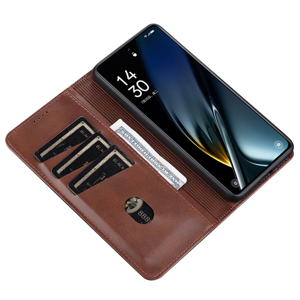 AZNS For Oppo K11 5G / OnePlus Nord CE3 5G Cellphone Cover PU Leather Flip Wallet Stand Case Phone Shell