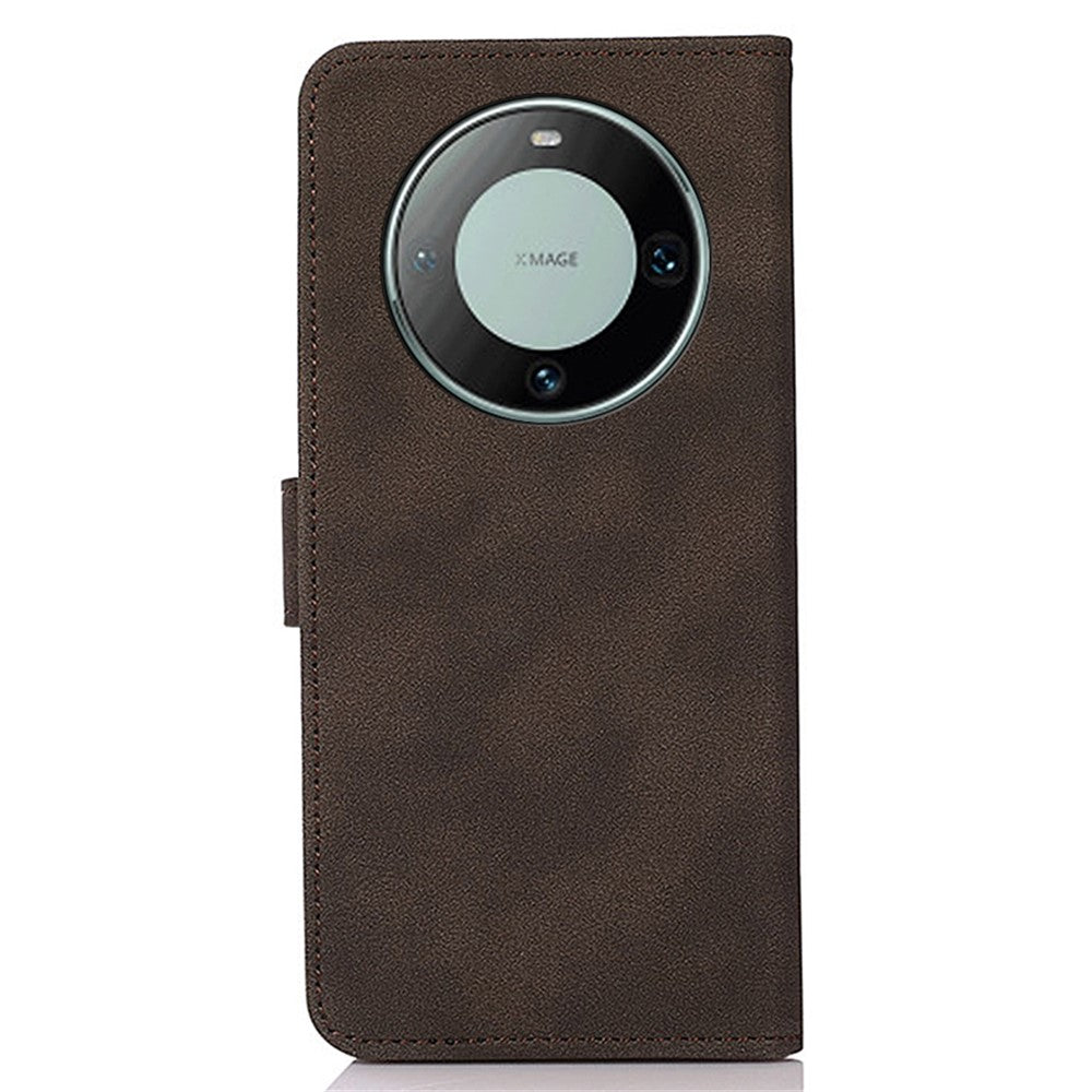KHAZNEH For Huawei Mate 60 Pro Textured Wallet Stand Cover PU Leather Smartphone Case