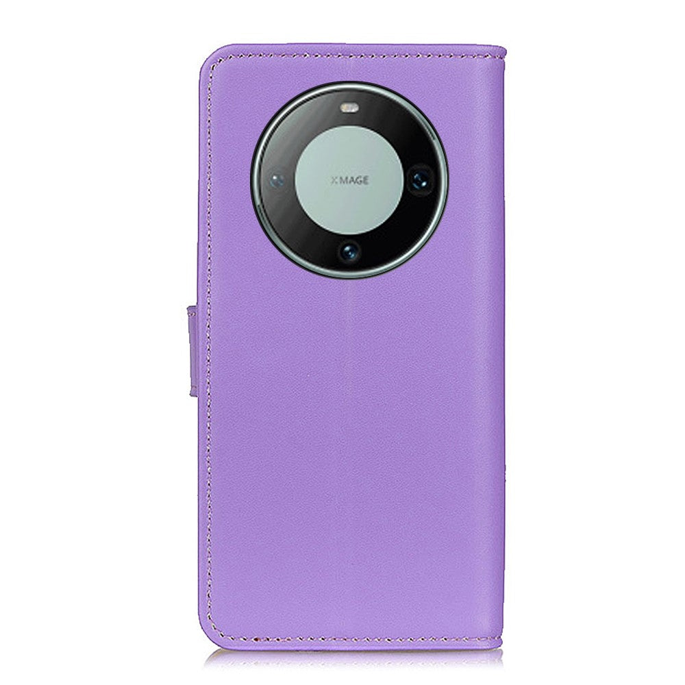 For Huawei Mate 60 Pro PU Leather Wallet Phone Cover Textured Flip Stand Smartphone Case