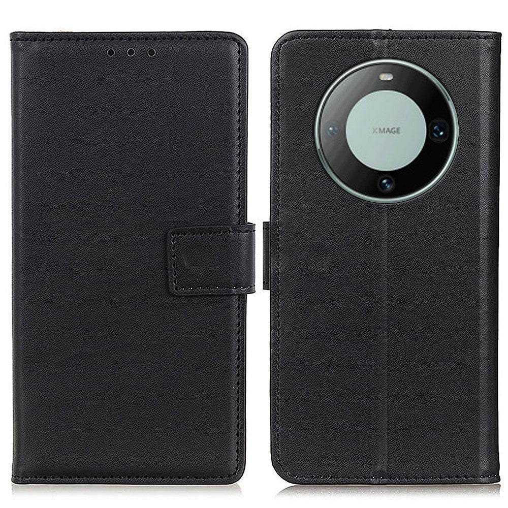 For Huawei Mate 60 Pro PU Leather Wallet Phone Cover Textured Flip Stand Smartphone Case