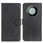 For Huawei Mate 60 Pro Leather Wallet Phone Case Drop-proof Cowhide Texture Stand Cover
