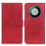 For Huawei Mate 60 Pro Leather Wallet Phone Case Drop-proof Cowhide Texture Stand Cover