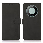 KHAZNEH For Huawei Mate 60 Textured Wallet Stand Cover Magnetic Closure PU Leather Phone Case