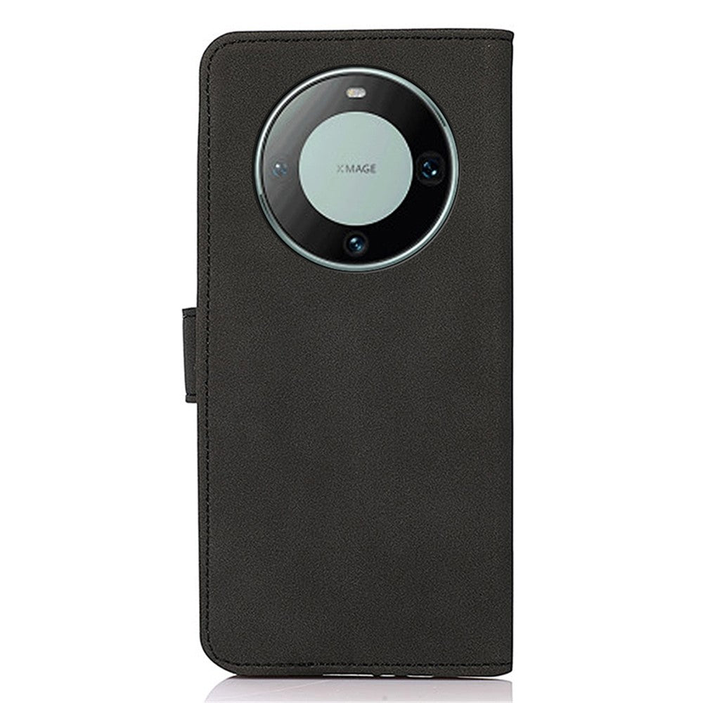KHAZNEH For Huawei Mate 60 Textured Wallet Stand Cover Magnetic Closure PU Leather Phone Case