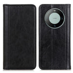 For Huawei Mate 60 Anti-Scratch Phone Case Split Leather Litchi Texture Wallet Stand Cover