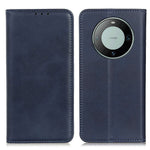 For Huawei Mate 60 Phone Case Cowhide Texture Fall Protection Split Leather Wallet Stand Shell