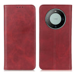 For Huawei Mate 60 Phone Case Cowhide Texture Fall Protection Split Leather Wallet Stand Shell