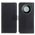 For Huawei Mate 60 PU Leather Case Bump Proof Litchi Texture Wallet Stand Phone Cover
