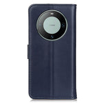 For Huawei Mate 60 Mobile Phone Cover Textured Flip Stand PU Leather Smartphone Case Wallet