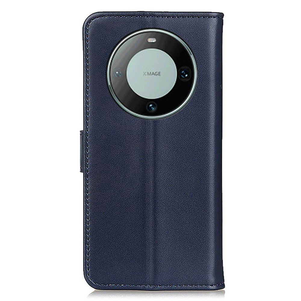For Huawei Mate 60 Mobile Phone Cover Textured Flip Stand PU Leather Smartphone Case Wallet