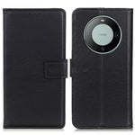 For Huawei Mate 60 Mobile Phone Cover Textured Flip Stand PU Leather Smartphone Case Wallet