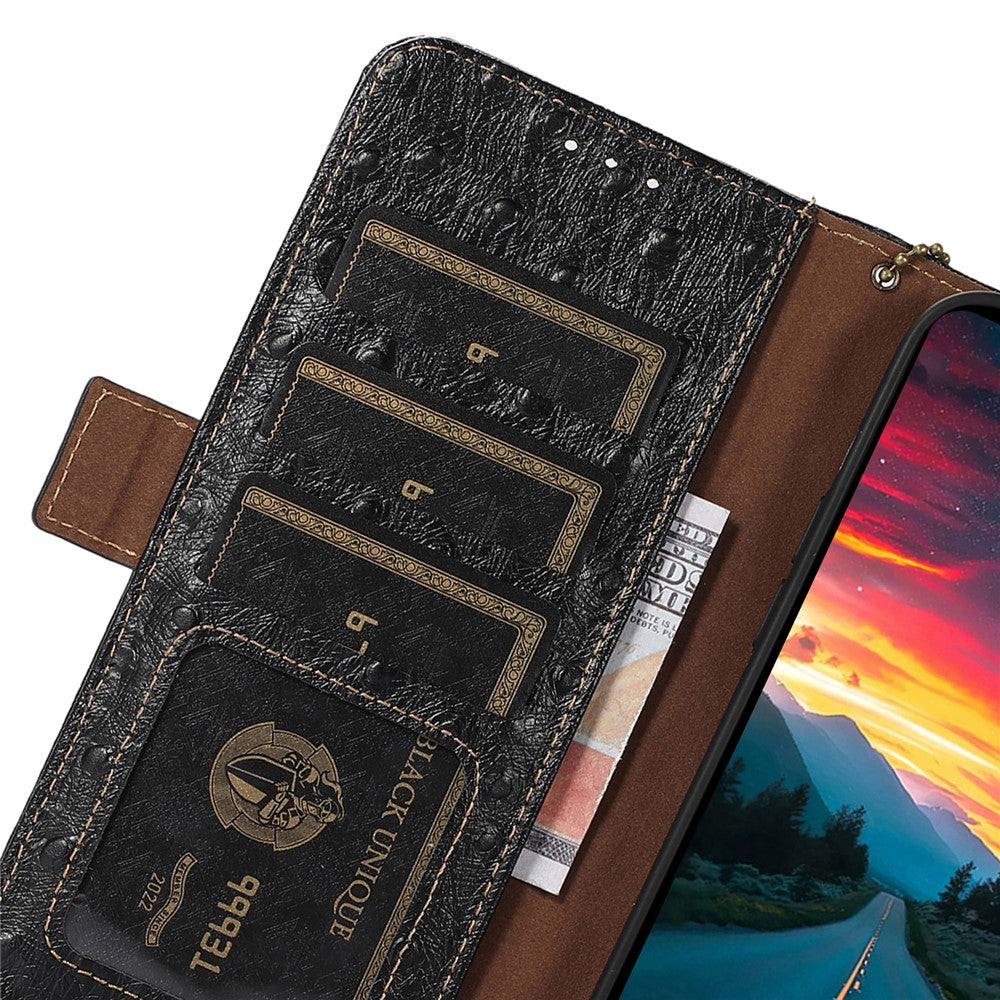 For Huawei Mate 60 Genuine Cow Leather RFID Blocking Drop Proof Case Wallet Stand Phone Cover