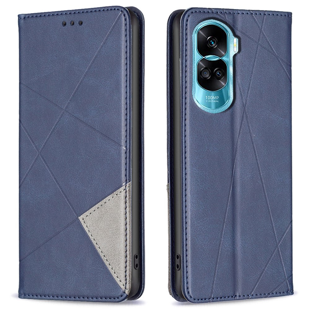 For Honor X50i 5G / 90 Lite 5G Stand Cover PU Leather Phone Case Imprinted Anti-Scratch Card Slots Cell Phone Shell