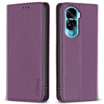BINFEN COLOR BF18 För Honor X50i 5G / 90 Lite 5G Lädermobilskal Korthållare Stativ Fallskyddande Fodral