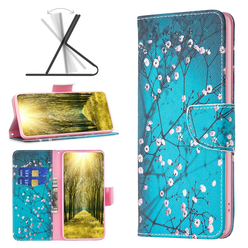 PU Leather Phone Cover for Oppo A38 4G , Pattern Printing Phone Case with Stand Wallet
