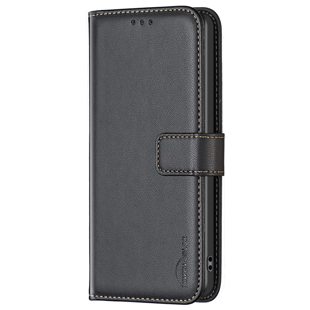 BINFEN COLOR BF17 For Oppo A38 4G PU Leather Stand Wallet Cover Fall Protection Phone Case