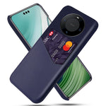 For Huawei Mate 60 Pro Phone Case Cloth+PU Leather+PC Protective Cover with Card Holder