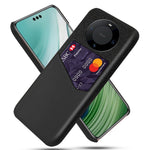 For Huawei Mate 60 Pro Phone Case Cloth+PU Leather+PC Protective Cover with Card Holder