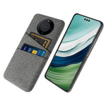 Smartphone Shell for Huawei Mate 60 Pro+ , Phone Case Dual Card Holder Hard PC+Cloth Cover