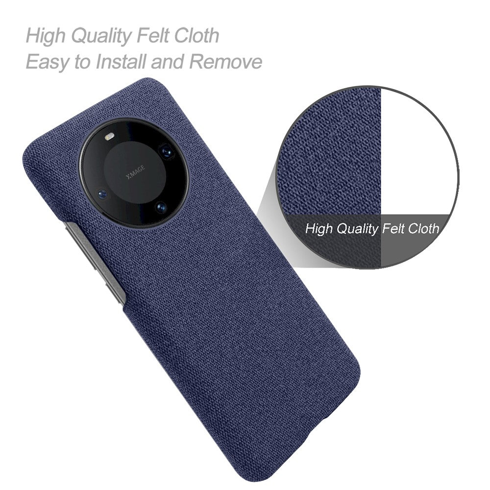 Cloth+PC Phone Cover for Huawei Mate 60 Pro+ , Anti-scratch Cell Phone Case