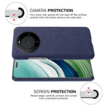 Cloth+PC Phone Cover for Huawei Mate 60 Pro+ , Anti-scratch Cell Phone Case