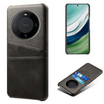 Huawei Mate 60 PU-läderbelagt PC-mobilskal Smartphone-skydd med dubbla kortplatser