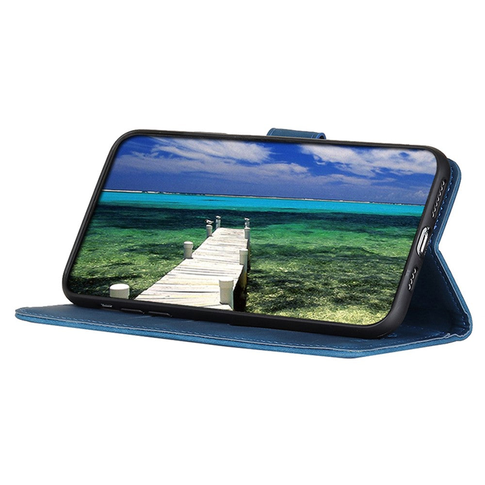 KHAZNEH For Huawei Mate 60 Supporting Stand Cell Phone Case Retro Texture PU Leather Wallet Phone Cover
