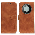 KHAZNEH For Huawei Mate 60 Supporting Stand Cell Phone Case Retro Texture PU Leather Wallet Phone Cover