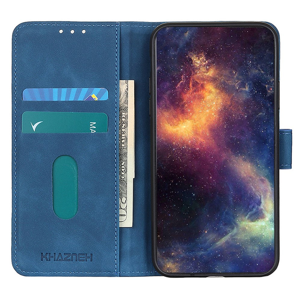 KHAZNEH För Huawei Mate 60 Pro Retro Texture Lädermobilskal Plånboksfodral med Stativfunktion