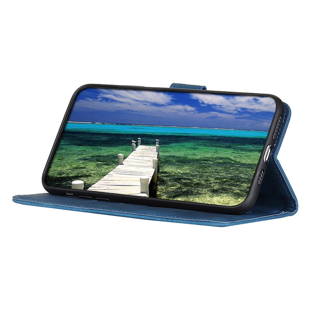 KHAZNEH För Huawei Mate 60 Pro Retro Texture Lädermobilskal Plånboksfodral med Stativfunktion