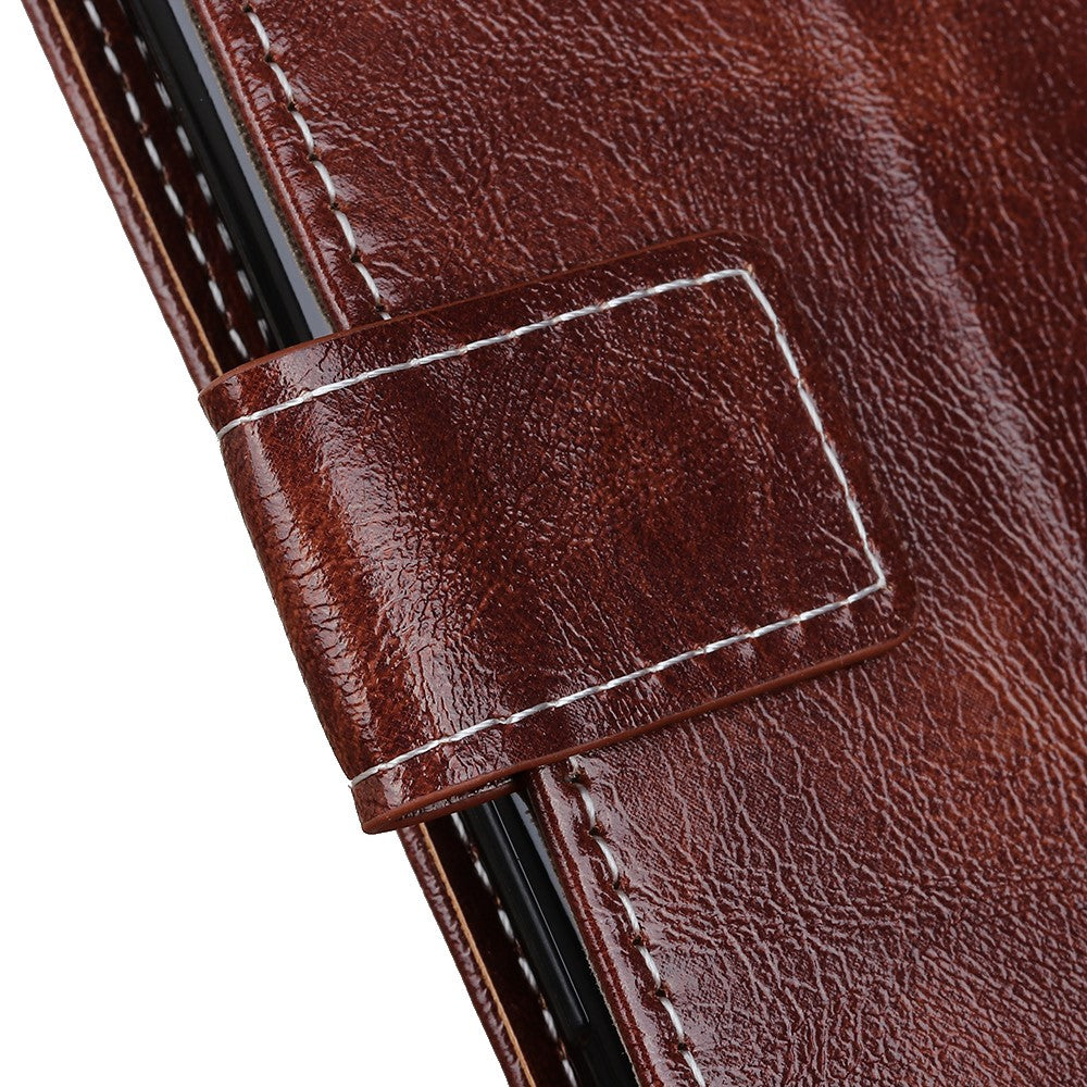 For Huawei Mate 60 Pro Crazy Horse Texture PU Leather Stand Cover Shockproof Wallet Phone Case