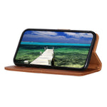 KHAZNEH For Huawei Mate 60 Cowhide Texture Shockproof Case Stand Wallet PU Leather Phone Cover