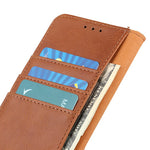 KHAZNEH For Huawei Mate 60 Cowhide Texture Shockproof Case Stand Wallet PU Leather Phone Cover