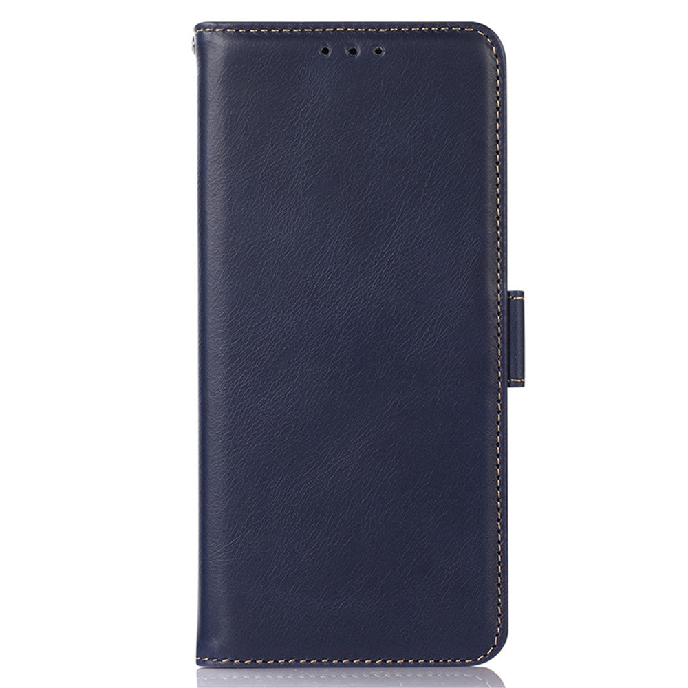 For Huawei Mate 60 Genuine Cow Leather Phone Case RFID Blocking Wallet Folding Stand Cover
