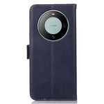 For Huawei Mate 60 Genuine Cow Leather Phone Case RFID Blocking Wallet Folding Stand Cover