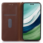 KHAZNEH Plånboksfodral i äkta läder för Huawei Mate 60 Pro, Nappatextur, RFID-blockerande