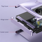 For Oppo Find N3 Flip 5G Hard PC Phone Case Hinge Design Frost Plating Cover Protector