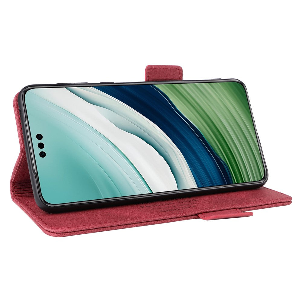 Huawei Mate 60 Pro Hardware Decor Stand Phone Case PU Leather Fold Cover