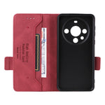 Huawei Mate 60 Pro Hardware Decor Stand Phone Case PU Leather Fold Cover