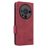 Huawei Mate 60 Pro Hardware Decor Stand Phone Case PU Leather Fold Cover