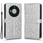 For Huawei Mate 60 Pro PU Leather Anti-drop Phone Case Imprinted Wallet Stand Cover