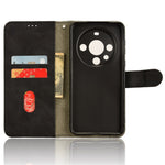 For Huawei Mate 60 PU Leather Wallet Stand Case Skin-touch Drop Protection Phone Cover