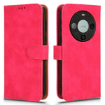 For Huawei Mate 60 PU Leather Wallet Stand Case Skin-touch Drop Protection Phone Cover